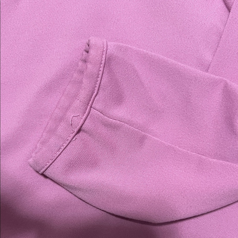 Polo Golf by Ralph Lauren Pink Long-Sleeve Half-Zip Performance Top - Picture 5 of 6